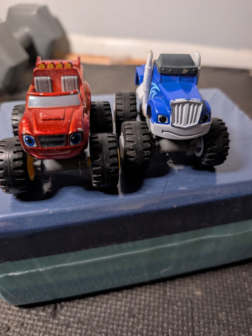 Blaze And The Monster Machines Crusher And Metallic Blaze Trucks